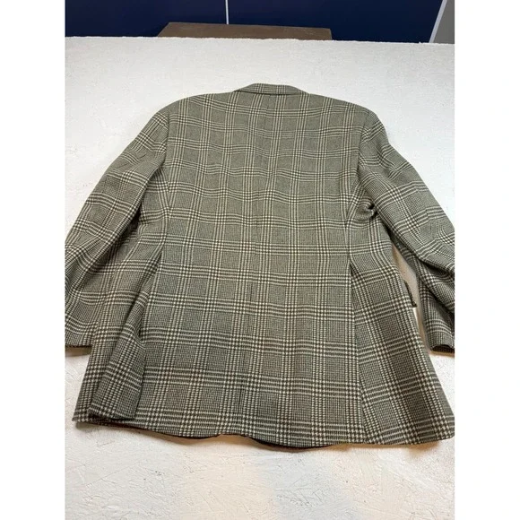 Vintage Wool Plaid Riding Blazer - Men's 42 Sport Coat‎ Made in Canada